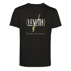 SPINE REVERSAL BLACK T-SHIRT