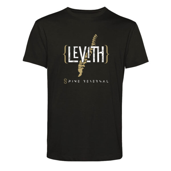 SPINE REVERSAL BLACK T-SHIRT